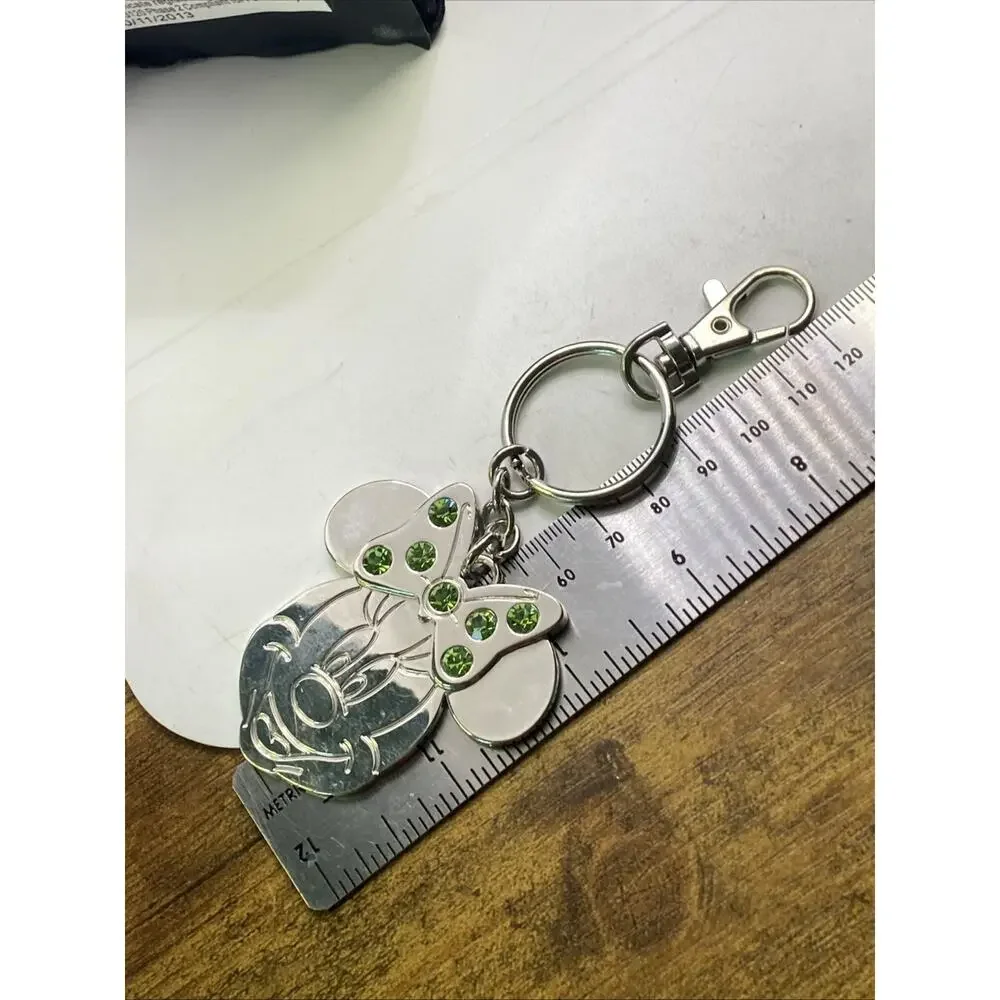 Vintage Minnie Mouse Silver Keychain